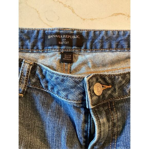 Banana Republic Boot Cut Jeans Sz 12 Stretch - Picture 4 of 9